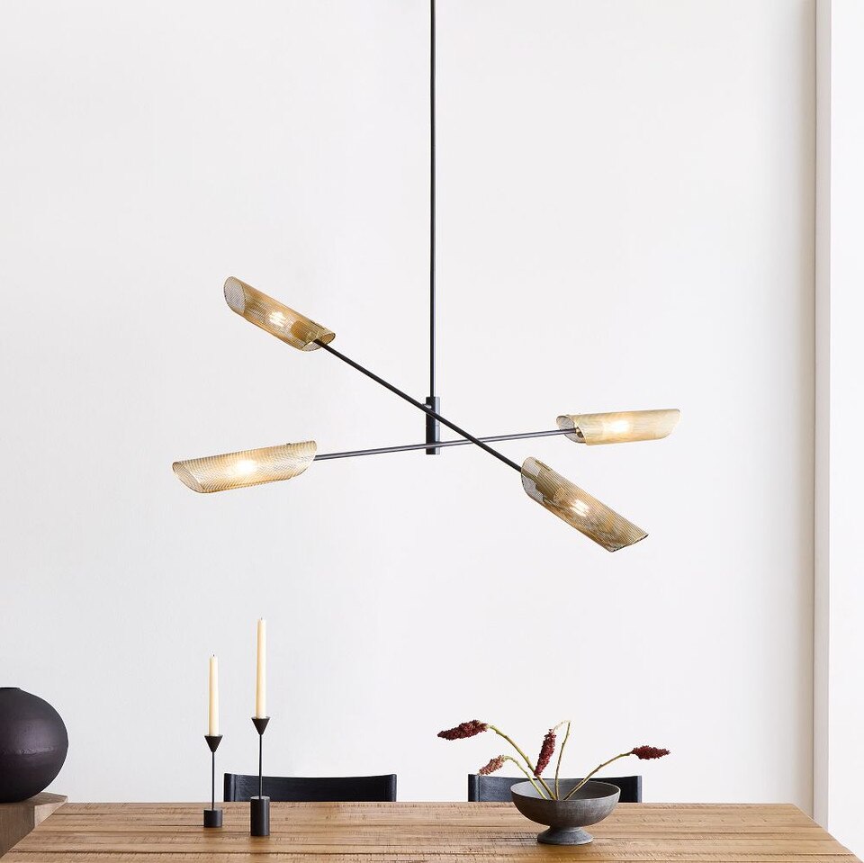 Curl Perforated Chandelier (147 cm) West Elm UK